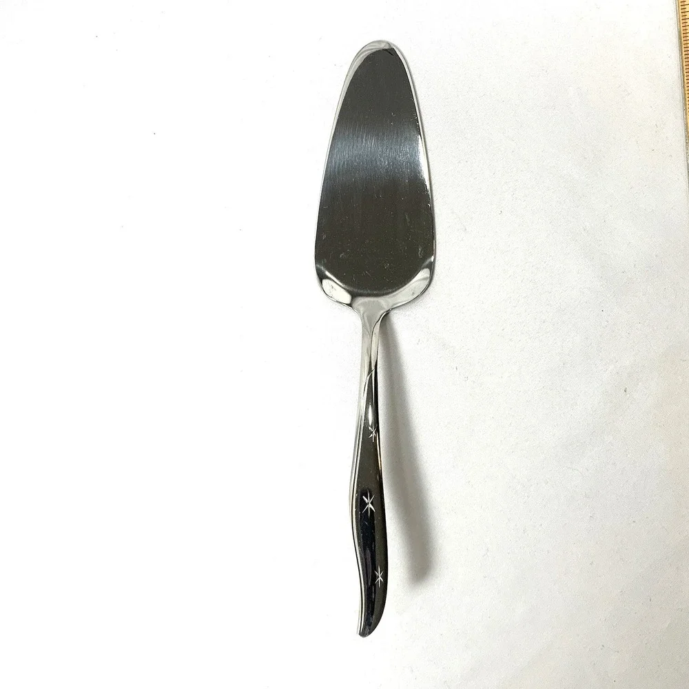 Mar-Crest CITATION Cake Pie Server‎ Stainless Flatware Atomic Starburst Vintage